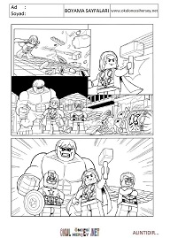 lego-süper-kahramanlar boyama sayfaları